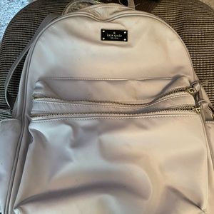 Beige Kate spade used backpack